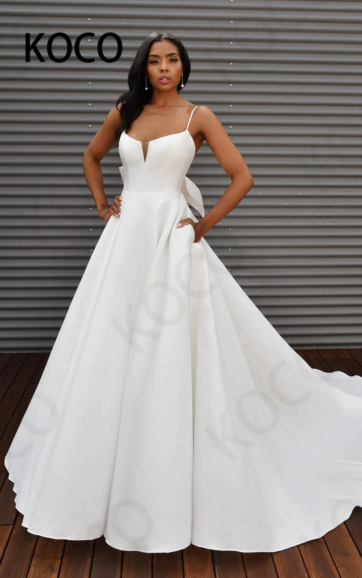 MACDUGAL Wedding Dresses 2021 Simple Spaghetti Satin Beach Party Bride Gown Elegant Bow Vestido De Novia Civil Women Skirt
MACDUGAL Wedding Dresses 2021 Simple Spaghetti Satin Beach Party Bride Gown Elegant Bow Vestido De Novia Civil Women Skirt