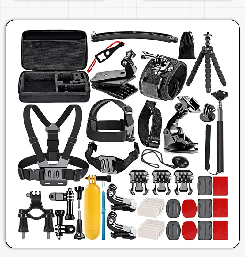 50-in-1 Universal Action Camera Accessory for GoPro Hero 9 8 7 6 5 Black Xiaomi Yi Lite Sjcam Eken H9 GoPro Hero 8 Accessories
50-in-1 Universal Action Camera Accessory for GoPro Hero 9 8 7 6 5 Black Xiaomi Yi Lite Sjcam Eken H9 GoPro Hero 8 Accessories