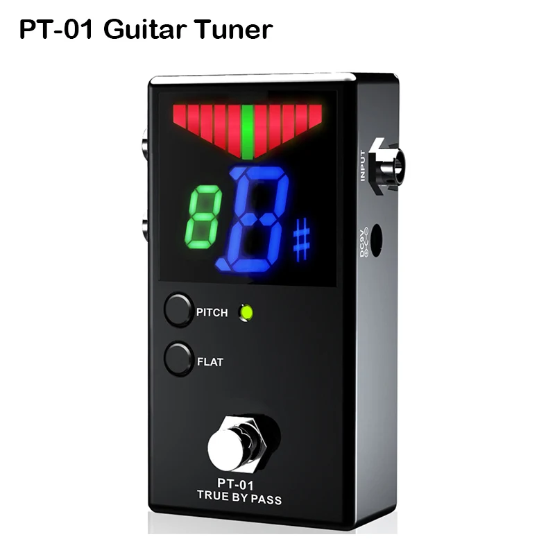 Guitar Tuner Chromatic Tuner Pedal Effect LED Display True Guitar Bypass for Guitar Bass guitar accessories 
Guitar Tuner Chromatic Tuner Pedal Effect LED Display True Guitar Bypass for Guitar Bass guitar accessories