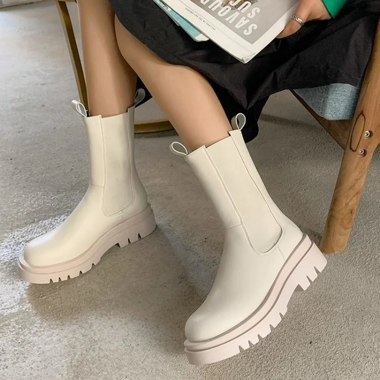 White boots women's British style autumn winter 2021 new boots women's middle pipe boots thick soled Chelsea pipe boots
White boots women's British style autumn winter 2021 new boots women's middle pipe boots thick soled Chelsea pipe boots