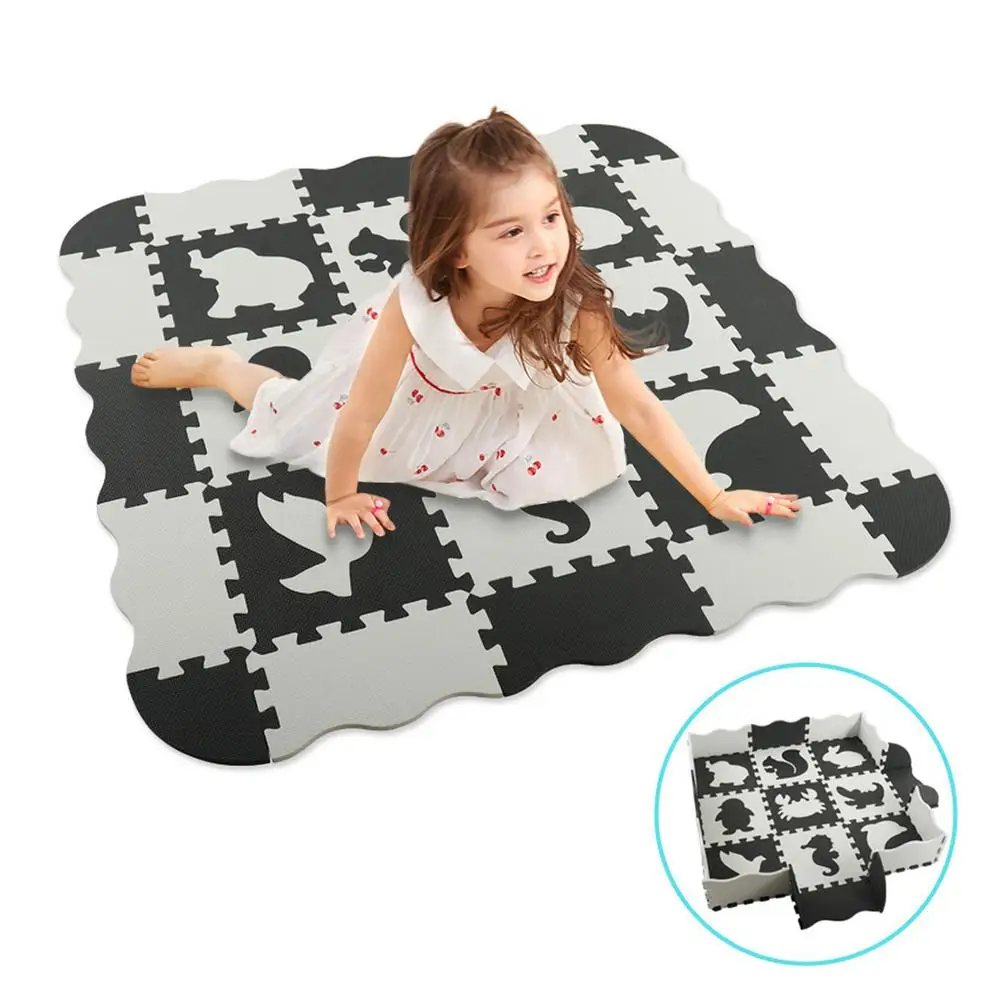 Baby EVA Foam Play Puzzle Mat 25pcs/lot Black And White Interlocking Exercise Tiles Floor Carpet And Rug For Kids Pad
Baby EVA Foam Play Puzzle Mat 25pcs/lot Black And White Interlocking Exercise Tiles Floor Carpet And Rug For Kids Pad