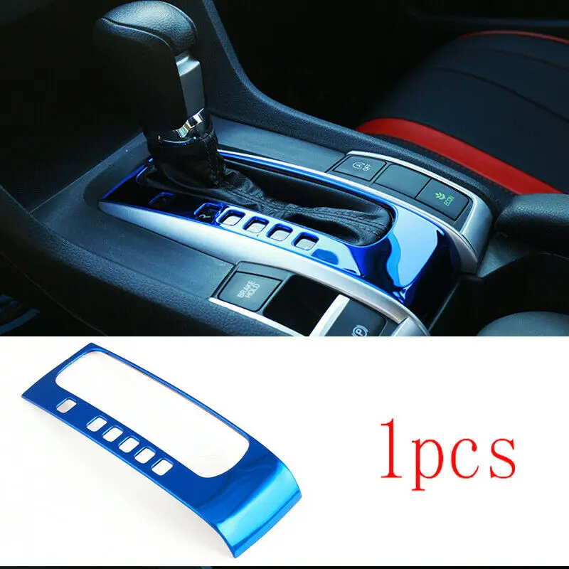 For HONDA Civic 10th 2016-2020 Blue titanium central console Gear shift trim car modification
For HONDA Civic 10th 2016-2020 Blue titanium central console Gear shift trim car modification