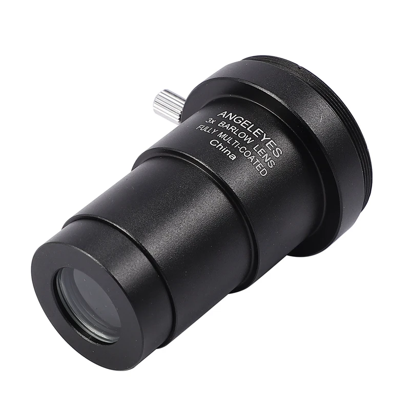 Angeleyes Metal 5X Barlow Lens Telescope 1.25 Inches M42X0.75 Thread for Astronomy Telescope Eyepiece
Angeleyes Metal 5X Barlow Lens Telescope 1.25 Inches M42X0.75 Thread for Astronomy Telescope Eyepiece