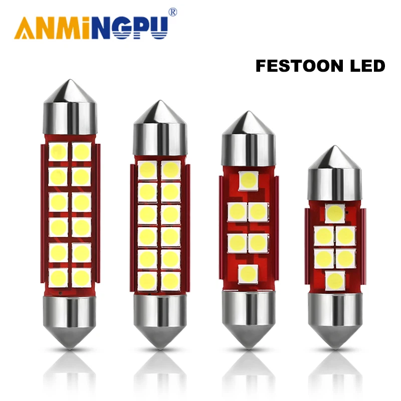 ANMINGPU 2PCS Signal Lamp C5W Led 36mm 39m 31mm 41mm Festoon C10W Led Bulbs Dome Light License Plate Light Reading Light White
ANMINGPU 2PCS Signal Lamp C5W Led 36mm 39m 31mm 41mm Festoon C10W Led Bulbs Dome Light License Plate Light Reading Light White