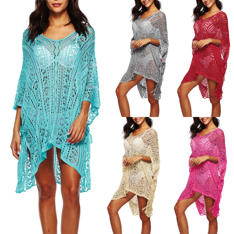 Women Crochet Beach Tunic Pareo Beach Cover Up Sexy Swimsuit Hollow Coverup Women Kaftan Ladies Summer Swimwear Cover Ups
Women Crochet Beach Tunic Pareo Beach Cover Up Sexy Swimsuit Hollow Coverup Women Kaftan Ladies Summer Swimwear Cover Ups