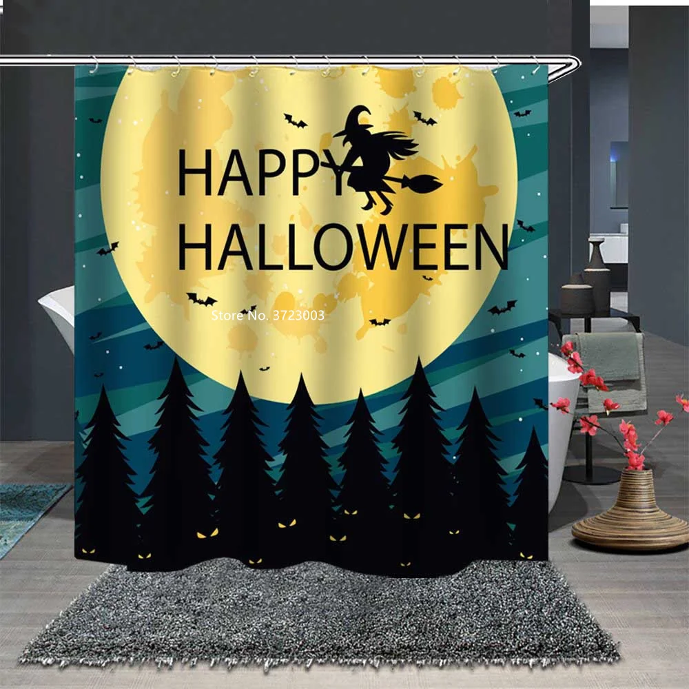Halloween Pumpkin Witch Home Digital Print Waterproof Shower Curtain Creative Decoration Polyester Fabric Shower Curtain
Halloween Pumpkin Witch Home Digital Print Waterproof Shower Curtain Creative Decoration Polyester Fabric Shower Curtain