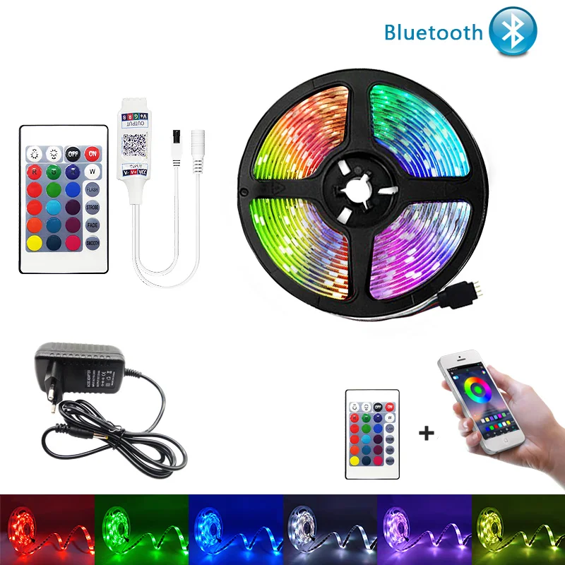 Светодиодная лента с поддержкой Bluetooth, Wi-Fi, RGB 5050, 2835, 5 м, 10 м, 15 м, 20 м, Wi-Fi, SMD, гибкая водонепроницаемая лента с ИК-контроллером, Светодиодная лен... 
Светодиодная лента с поддержкой Bluetooth, Wi-Fi, RGB 5050, 2835, 5 м, 10 м, 15 м, 20 м, Wi-Fi, SMD, гибкая водонепроницаемая лента с ИК-контроллером, Светодиодная лен...