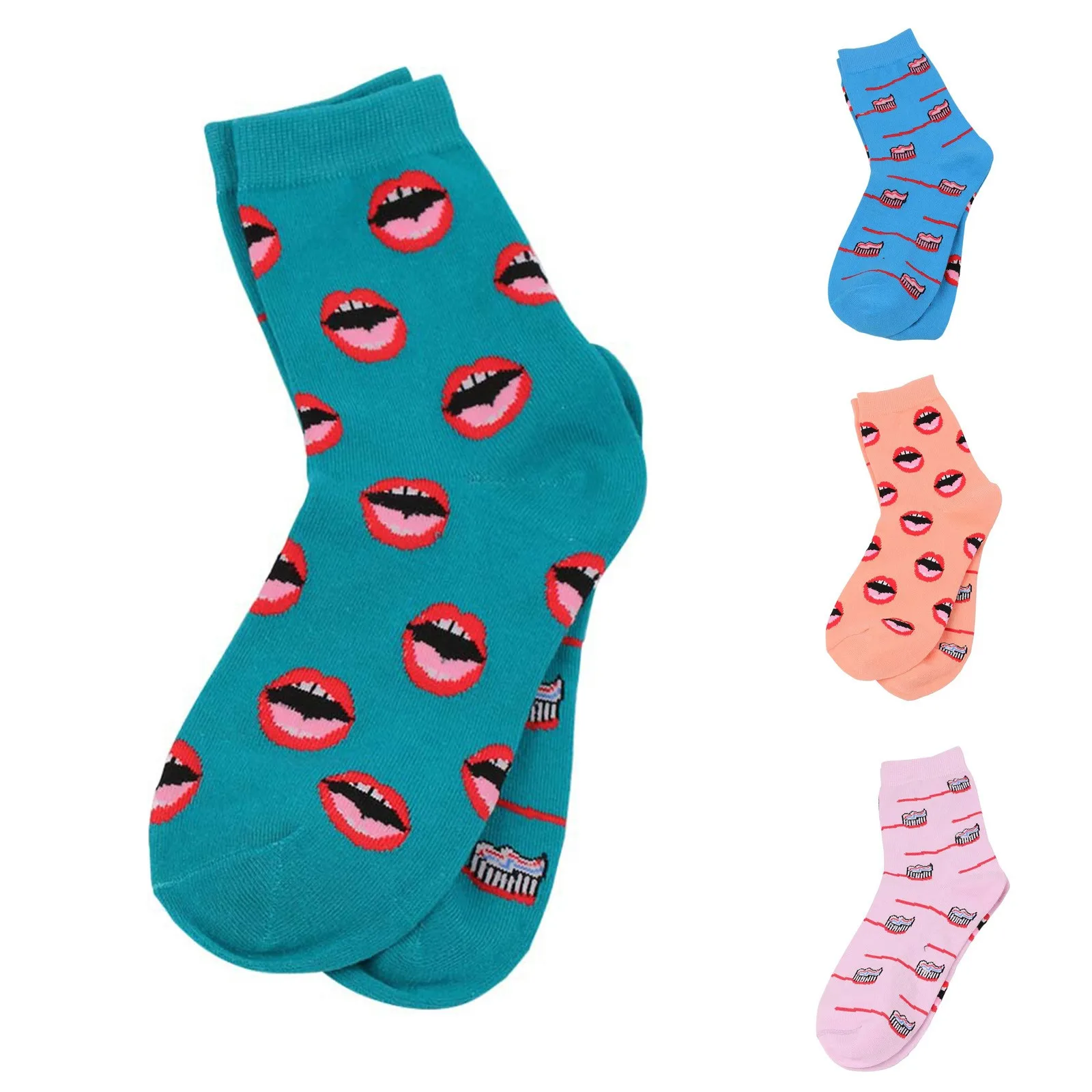Women Socks Lips And Toothbrushes Women Tube Socks Cotton Socks Trendy Illustration Fashion Socks Breathable Cotton Female Socks
Women Socks Lips And Toothbrushes Women Tube Socks Cotton Socks Trendy Illustration Fashion Socks Breathable Cotton Female Socks