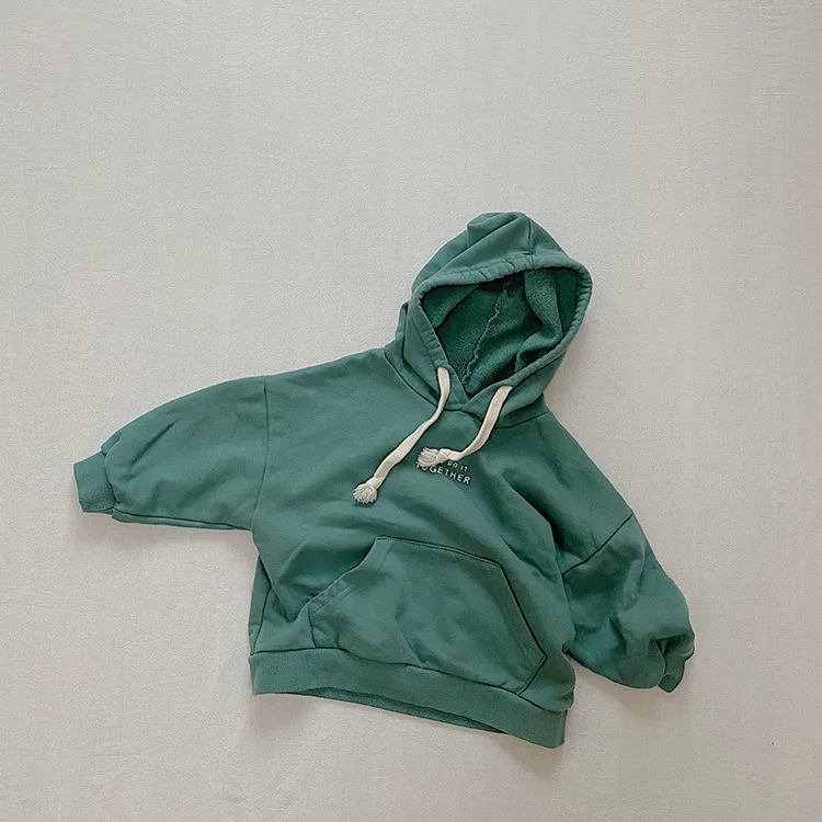 2021 Children's Autumn Clothes New Korean Loose Letter Pocket Hooded Cotton Long-Sleeved Sweatshirt Boys Girls
2021 Children's Autumn Clothes New Korean Loose Letter Pocket Hooded Cotton Long-Sleeved Sweatshirt Boys Girls