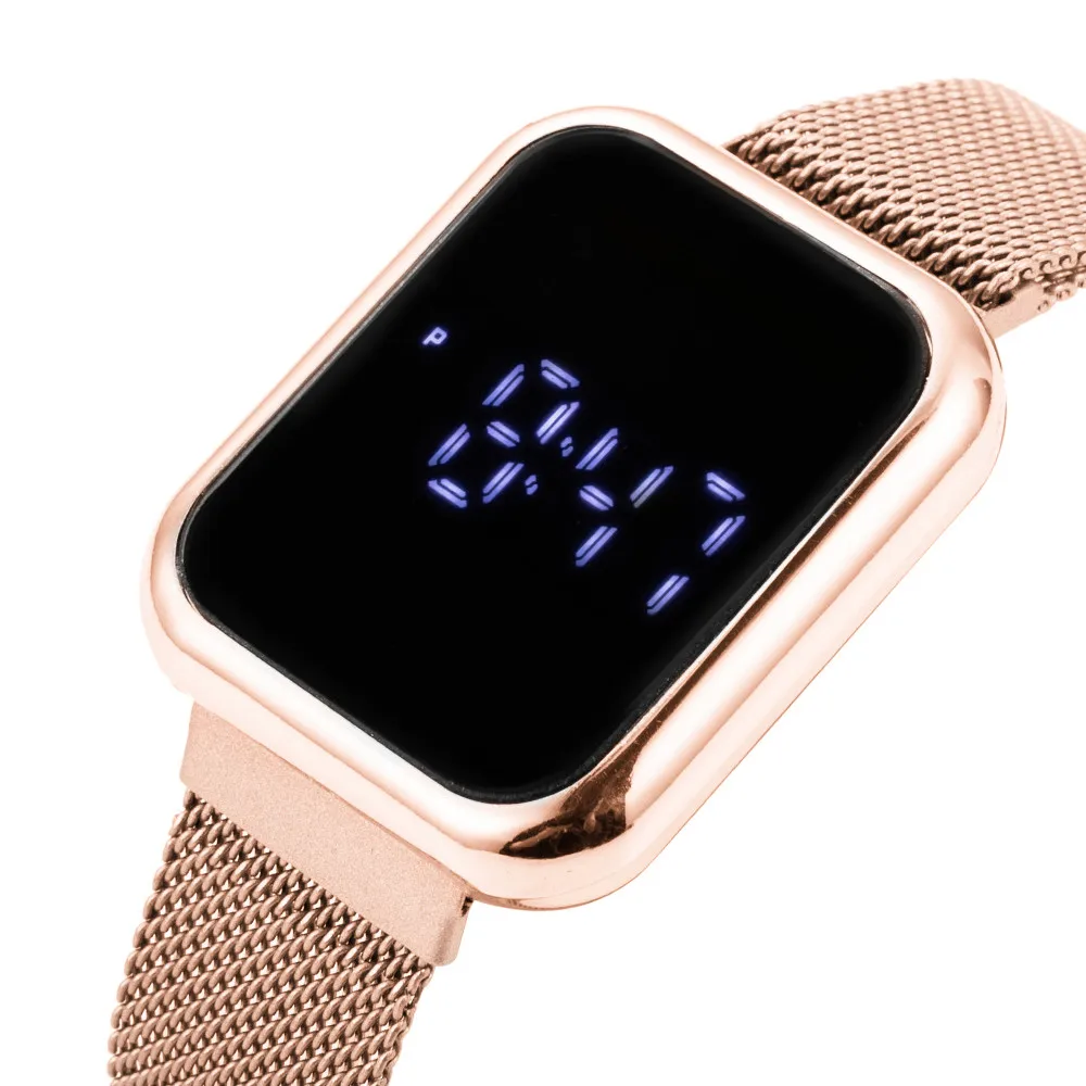 Watch Digital For Women Gold Luxury Fashion Elegant Stainless Steel Electronic Led Clock Digital Women Watch Gift Montre Femme
Watch Digital For Women Gold Luxury Fashion Elegant Stainless Steel Electronic Led Clock Digital Women Watch Gift Montre Femme