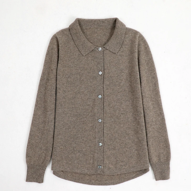 Knitted cardigan women's polo collar thin sweater loose outer wear 2021 autumn new coat bottoming long-sleeved top
Knitted cardigan women's polo collar thin sweater loose outer wear 2021 autumn new coat bottoming long-sleeved top