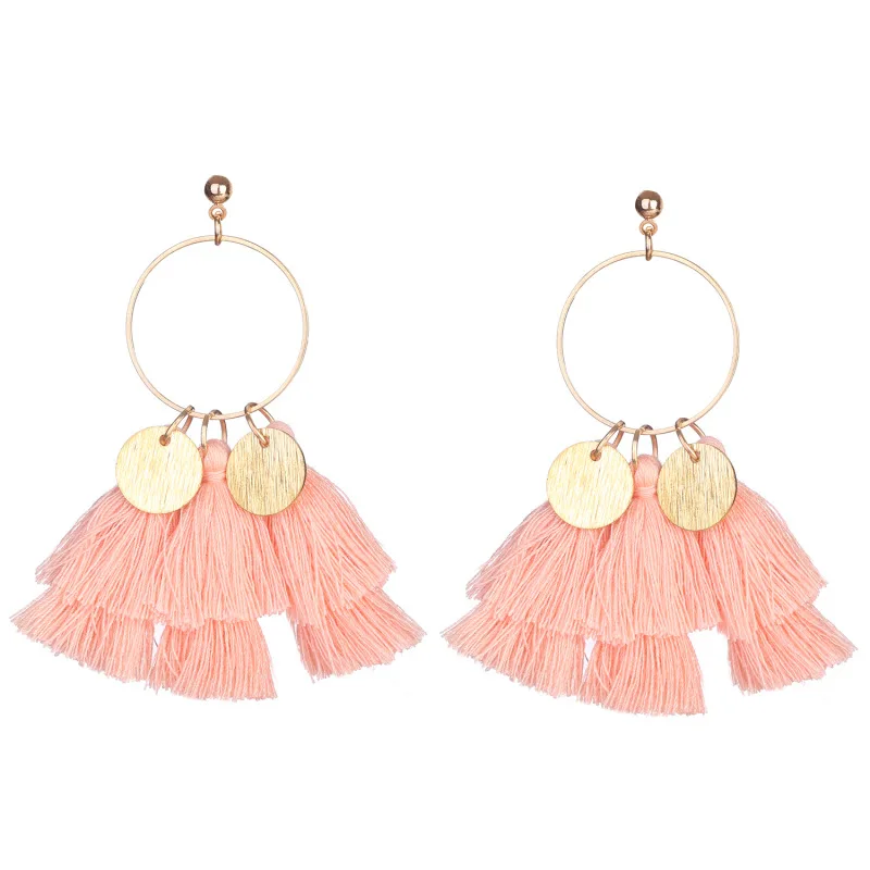 Western Jewelry Fringe Tassel Hoop Dangle Drop Earrings for Women Trendy Jewelry Girl Gift
Western Jewelry Fringe Tassel Hoop Dangle Drop Earrings for Women Trendy Jewelry Girl Gift