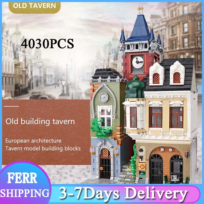ZHEGAO QL0924 The Old Town Pub Model MOC City Street View Series 4030pcs Assembly Building Blocks Bricks Toys For Boys Gifts
ZHEGAO QL0924 The Old Town Pub Model MOC City Street View Series 4030pcs Assembly Building Blocks Bricks Toys For Boys Gifts