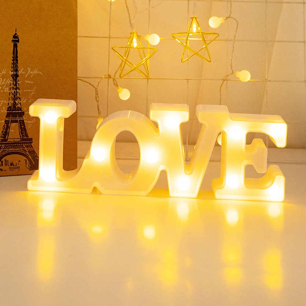 LOVE LED Night Lights Proposal Wedding Arrangement Ornaments Lamps for Home Kid Bedroom Desktop Layout Decoration
LOVE LED Night Lights Proposal Wedding Arrangement Ornaments Lamps for Home Kid Bedroom Desktop Layout Decoration