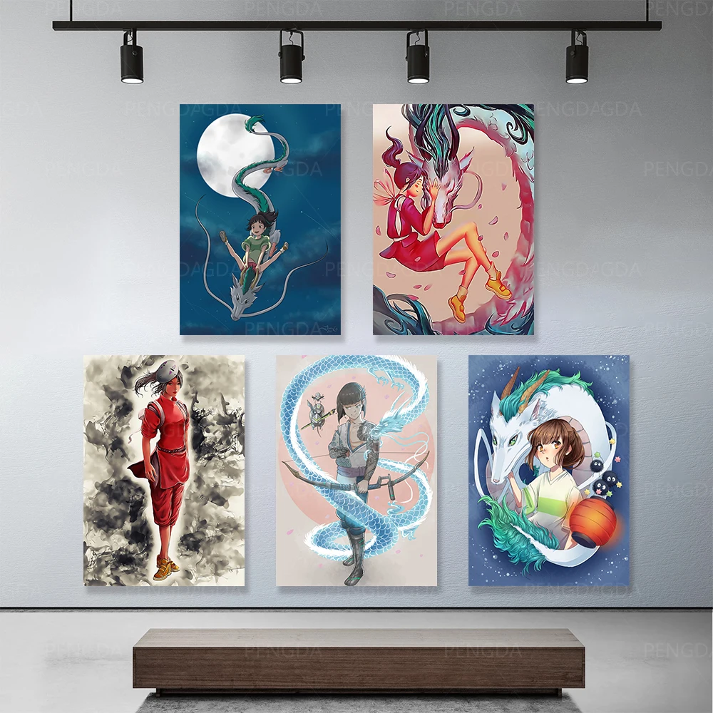 Wall Art Modular Spirited Away Canvas Home Decor Miyazaki Hayao Pictures HD Printed Japan Animation Paintings Living Room Framed
Wall Art Modular Spirited Away Canvas Home Decor Miyazaki Hayao Pictures HD Printed Japan Animation Paintings Living Room Framed