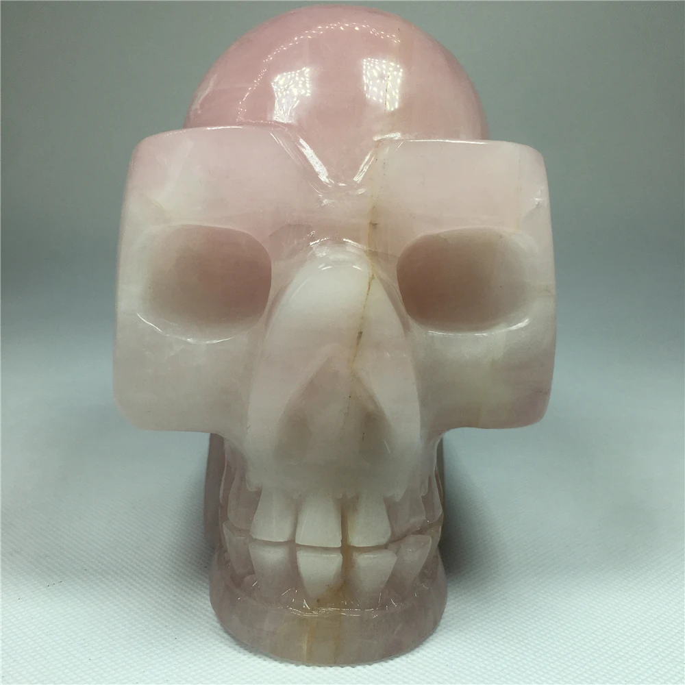 Natural Rose Quartz Crystal Skulls Hand Carved Figurine Wicca Feng Shui Reiki Chakras Healing Stone Ornaments Home Deco Gifts
Natural Rose Quartz Crystal Skulls Hand Carved Figurine Wicca Feng Shui Reiki Chakras Healing Stone Ornaments Home Deco Gifts