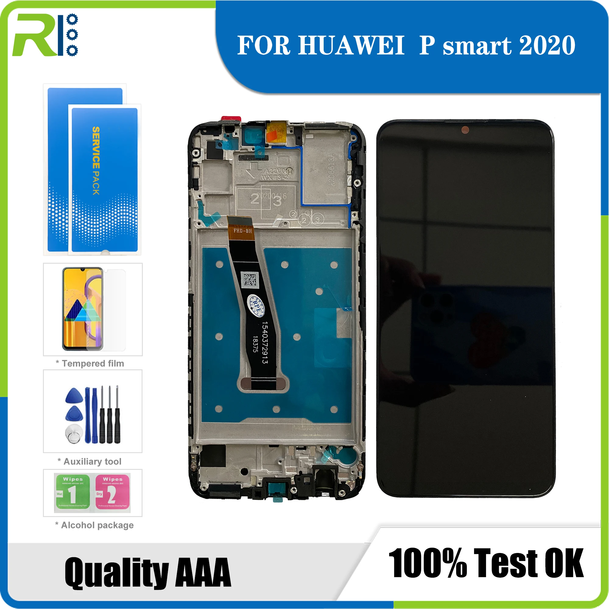 Дисплей 6,21 дюйма для Huawei P Smart 2020, ЖК-экран с сенсорным дигитайзером в сборе для Huawei POT-LX1A, детали для замены
Дисплей 6,21 дюйма для Huawei P Smart 2020, ЖК-экран с сенсорным дигитайзером в сборе для Huawei POT-LX1A, детали для замены
