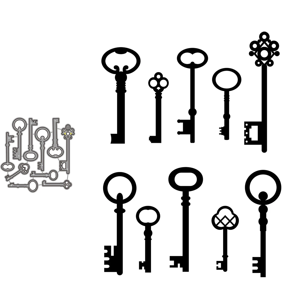 Set Of Old Keys Craft Paper Dies Cut Diy Handmade Mold Scrapbook For Card Making Stencils New Embossing Dies 2021
Set Of Old Keys Craft Paper Dies Cut Diy Handmade Mold Scrapbook For Card Making Stencils New Embossing Dies 2021