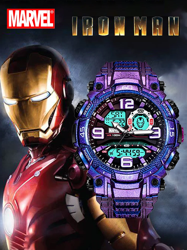 Disney Marvel Watch Male Student Trendy Sports Waterproof Iron Man Junior High School Youth Electronic Watch
Disney Marvel Watch Male Student Trendy Sports Waterproof Iron Man Junior High School Youth Electronic Watch