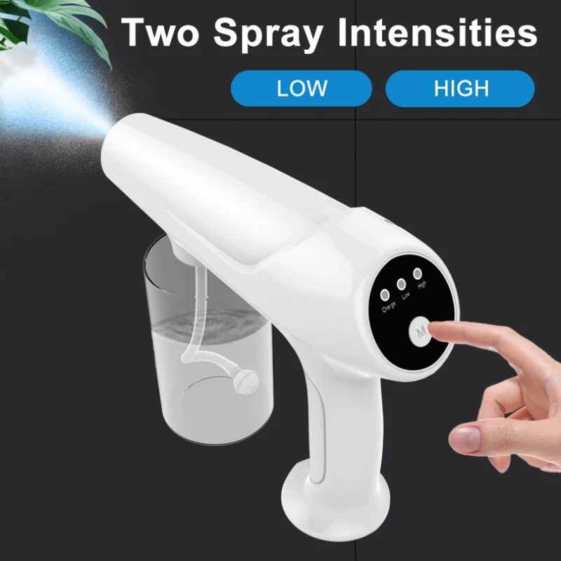 1pcs USB Charging 340ML Wireless Nano Blue Light Steam Disinfectant Gun Two-speed Adjustment Home Office Garden Car Disinfect
1pcs USB Charging 340ML Wireless Nano Blue Light Steam Disinfectant Gun Two-speed Adjustment Home Office Garden Car Disinfect