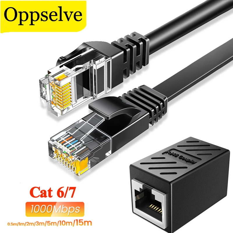 

Ethernet-Кабель-адаптер RJ45 Cat7/6, соединитель Интернета Lan для совместимого патч-корда, Сетевой провод 250 Гц для компьютера, маршрутизатора, ноутбу...