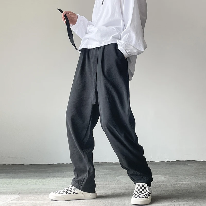 Men Harem Pants Bamboo Fiber Solid Baggy Loose Casual Trousers Japan Style Elastic High Waist Straight Pant Male Black White
Men Harem Pants Bamboo Fiber Solid Baggy Loose Casual Trousers Japan Style Elastic High Waist Straight Pant Male Black White
