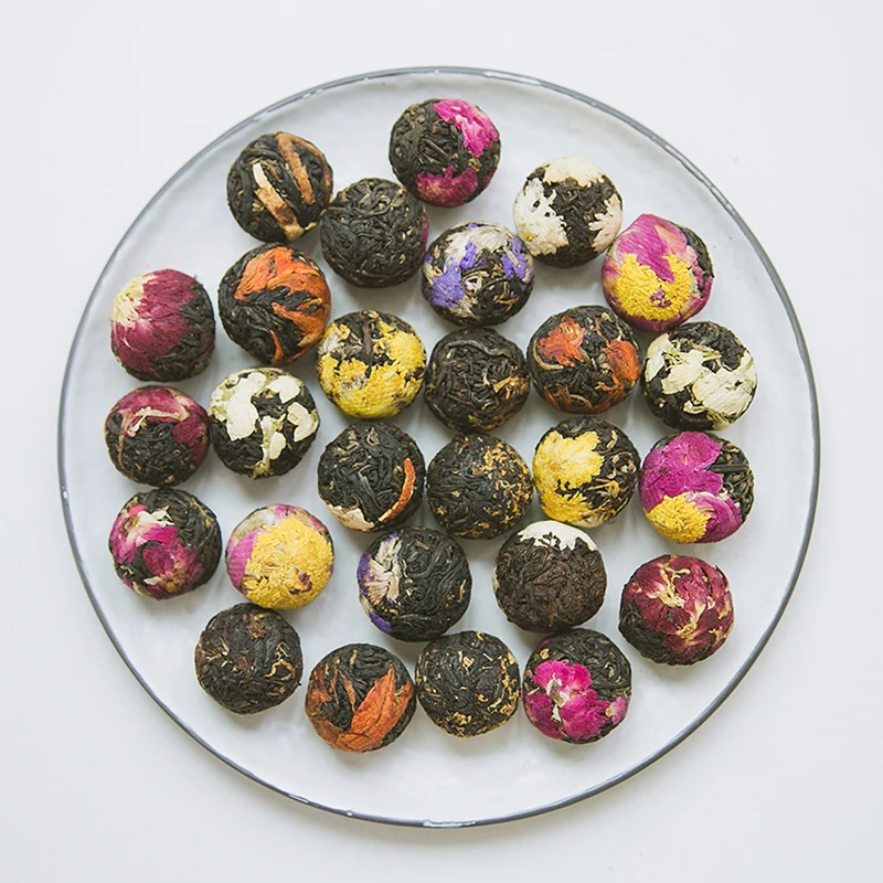Handmade Black Tea Pu'ER Yunnan Longzhu Combination Ball Flower ScentedJasmine Osmanthus Lily Rose Tea
Handmade Black Tea Pu'ER Yunnan Longzhu Combination Ball Flower ScentedJasmine Osmanthus Lily Rose Tea