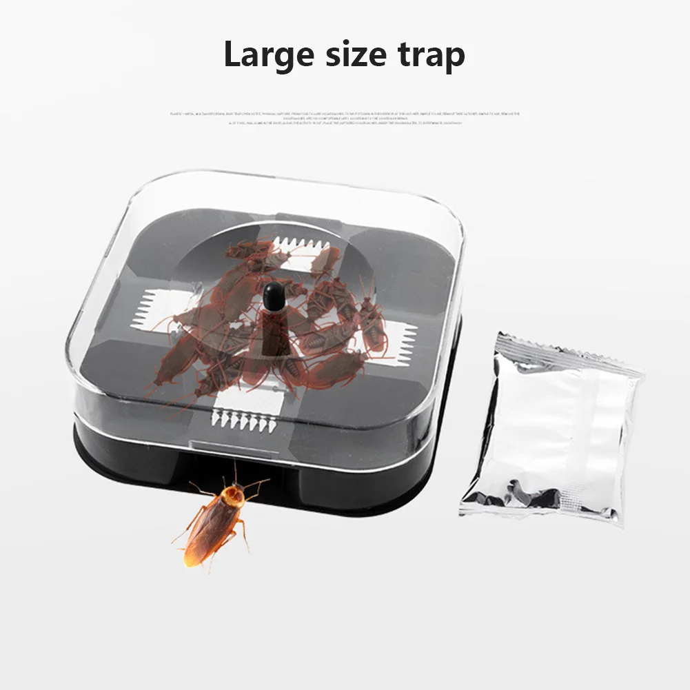 Cockroach Trap with Baits Plastic Reusable Non-Toxic Bug Roach Catcher Insect Pest Killer RERI889
Cockroach Trap with Baits Plastic Reusable Non-Toxic Bug Roach Catcher Insect Pest Killer RERI889
