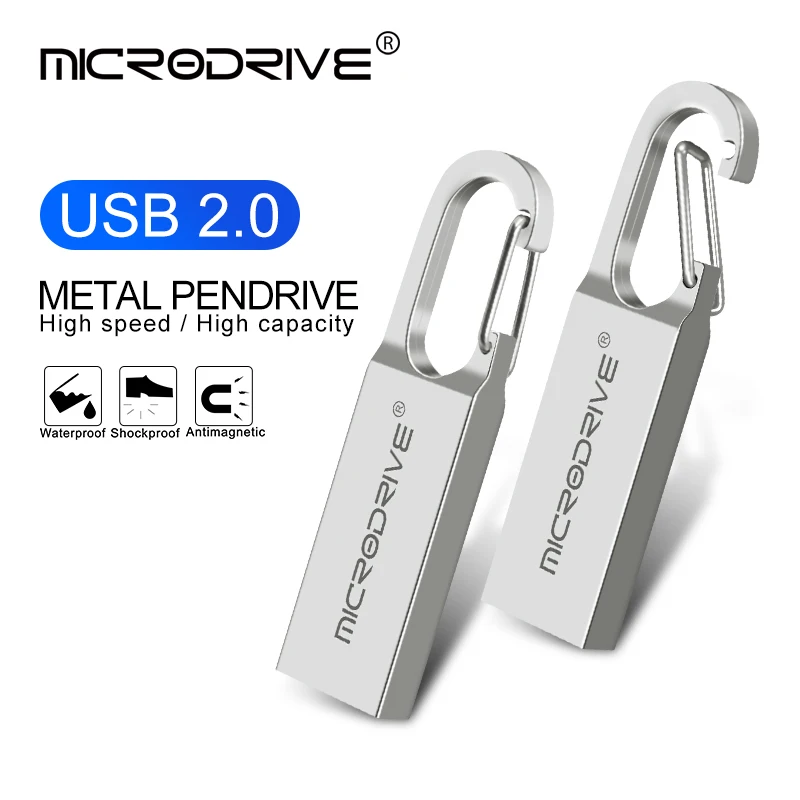 High Speed USB Flash Drive Metal Pen Drive 16GB 32GB 64GB 128GB keychain Pendrives Waterproof USB Stick 2.0 Memory Stick
High Speed USB Flash Drive Metal Pen Drive 16GB 32GB 64GB 128GB keychain Pendrives Waterproof USB Stick 2.0 Memory Stick