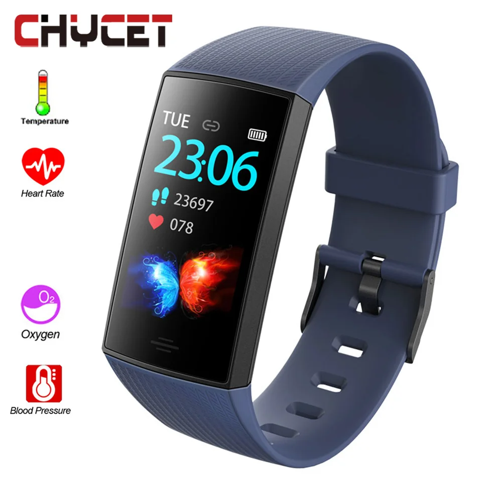 CHYCET NEW Fitness Bracelet Waterproof Pedometer Fitness Tracker Blood Pressure Measurement Heart Rate Monitor Sport Smart Band
CHYCET NEW Fitness Bracelet Waterproof Pedometer Fitness Tracker Blood Pressure Measurement Heart Rate Monitor Sport Smart Band