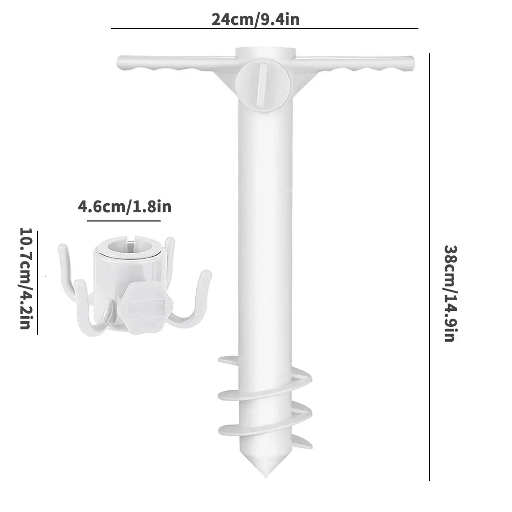 1PC Beach Umbrella Sand Anchor Adjustable Parasol Screw Nail Holder with Hanging Hook Stretch Stand Holder Sun Umbrella Base
1PC Beach Umbrella Sand Anchor Adjustable Parasol Screw Nail Holder with Hanging Hook Stretch Stand Holder Sun Umbrella Base
