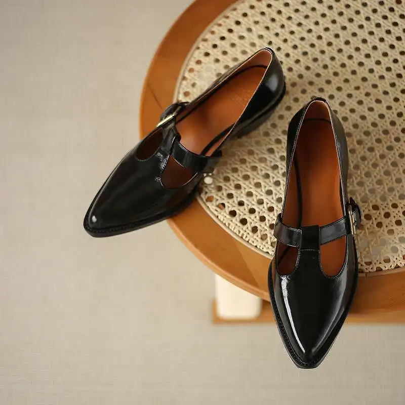 Krazing Pot genuine leather pointed toe med heel handmade high quality shoes women buckle strap simple style spring pumps L71
Krazing Pot genuine leather pointed toe med heel handmade high quality shoes women buckle strap simple style spring pumps L71
