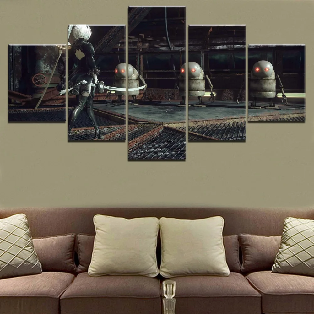 Canvas Hd Prints Pictures 5 Pieces Automata Games Wall Artwork Paintings Home Decoration Modular Posters Living Room Framework
Canvas Hd Prints Pictures 5 Pieces Automata Games Wall Artwork Paintings Home Decoration Modular Posters Living Room Framework