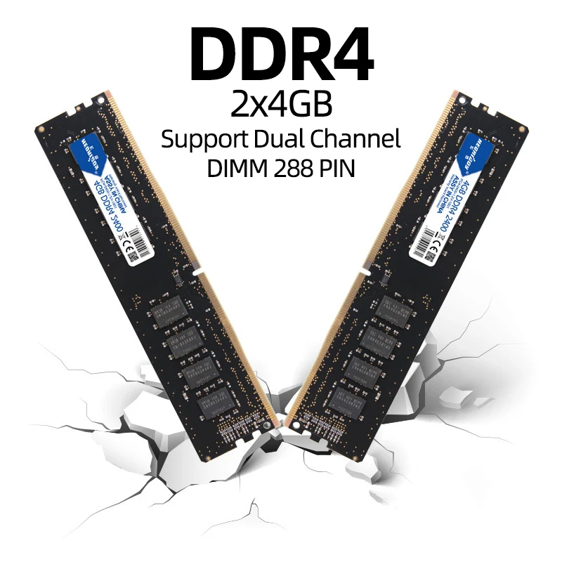 Оперативная Память ddr4 8 ГБ 2x4 Гб 2400 МГц|Оперативная память| |
