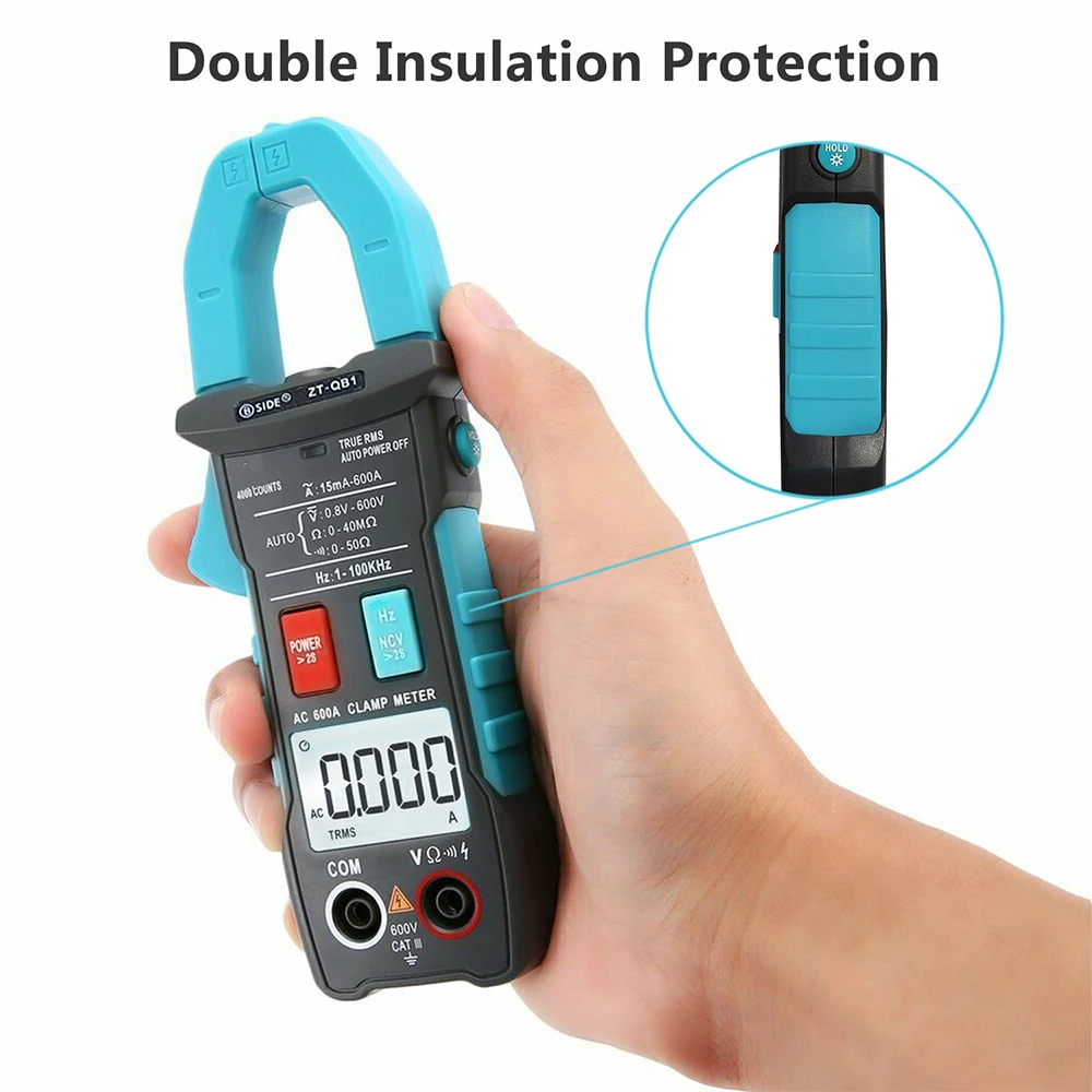 BSIDE 600A Digital Clamp Multimeter Inrush Current True RMS Auto Ranging 4000 Counts Voltage NCV Resistance with Flashlight
BSIDE 600A Digital Clamp Multimeter Inrush Current True RMS Auto Ranging 4000 Counts Voltage NCV Resistance with Flashlight