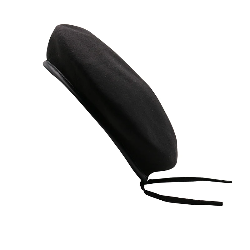 PU leather brim woolen head girdle beret girdle black autumn-winter painter's hat bud hat women hats beret hat
PU leather brim woolen head girdle beret girdle black autumn-winter painter's hat bud hat women hats beret hat