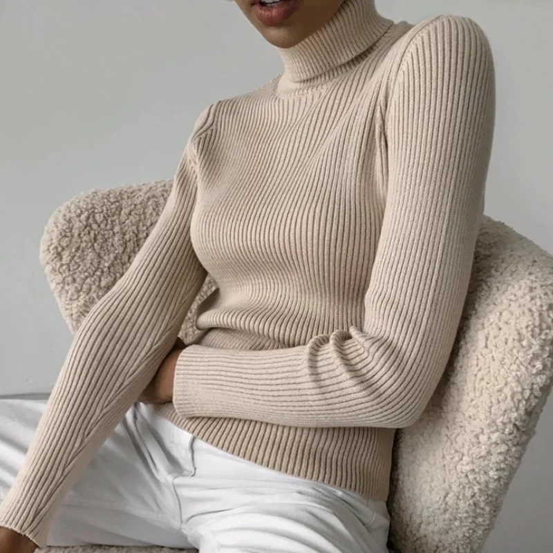 2021 Basic Turtleneck Women Sweaters Autumn Winter Tops Slim Jumper Ladies Fall Pullover Knitted Sweater Jumper Soft Warm Pull
2021 Basic Turtleneck Women Sweaters Autumn Winter Tops Slim Jumper Ladies Fall Pullover Knitted Sweater Jumper Soft Warm Pull