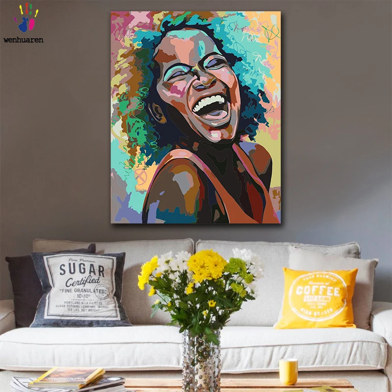 DIY colorings pictures by numbers with colors Black girl laughing picture drawing painting by numbers framed Home
DIY colorings pictures by numbers with colors Black girl laughing picture drawing painting by numbers framed Home