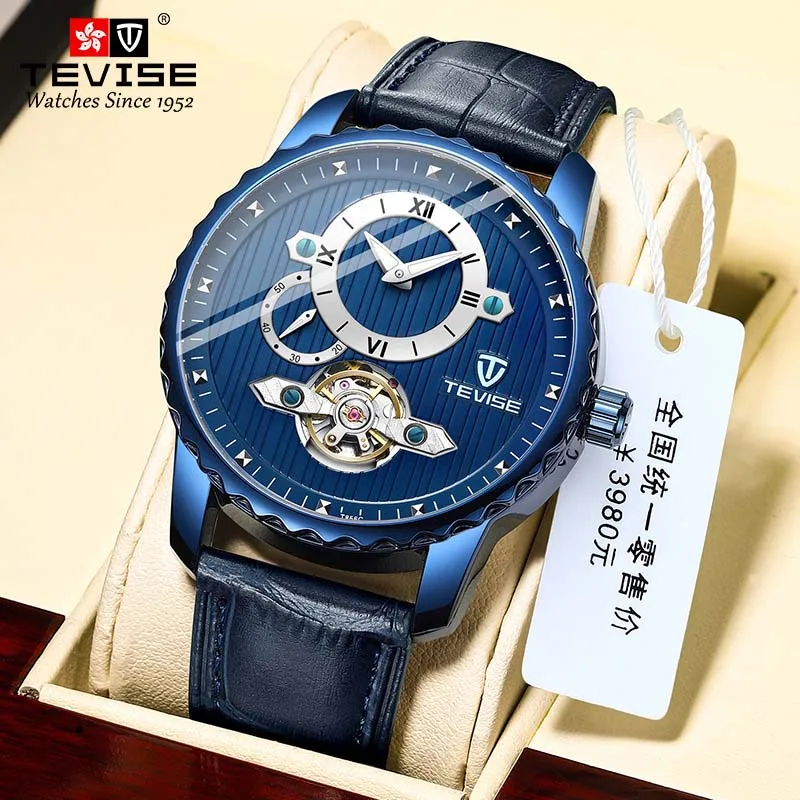 TEVISE Business Tourbillon Full-automatic Watches Men Corium Strap Automatic Mechanical Waterproof Man's Wristwatches 24-hour
TEVISE Business Tourbillon Full-automatic Watches Men Corium Strap Automatic Mechanical Waterproof Man's Wristwatches 24-hour