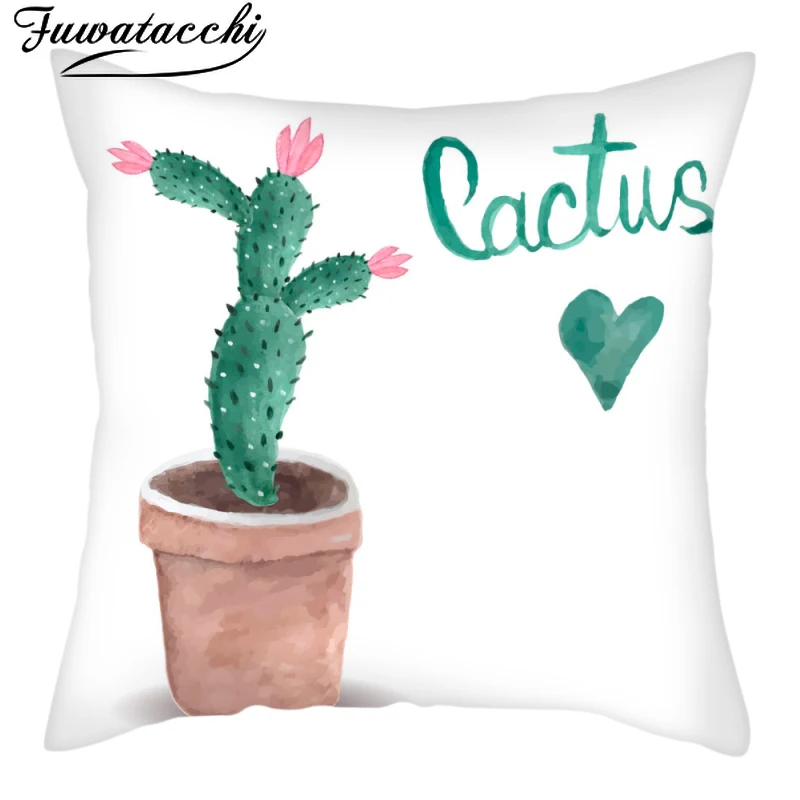 Fuwatacchi Summer Cactus Cushion Covers Plant Polyester Pillow Covers for Home Sofa Decorative Funda Cojin Throw Pillowcase
Fuwatacchi Summer Cactus Cushion Covers Plant Polyester Pillow Covers for Home Sofa Decorative Funda Cojin Throw Pillowcase