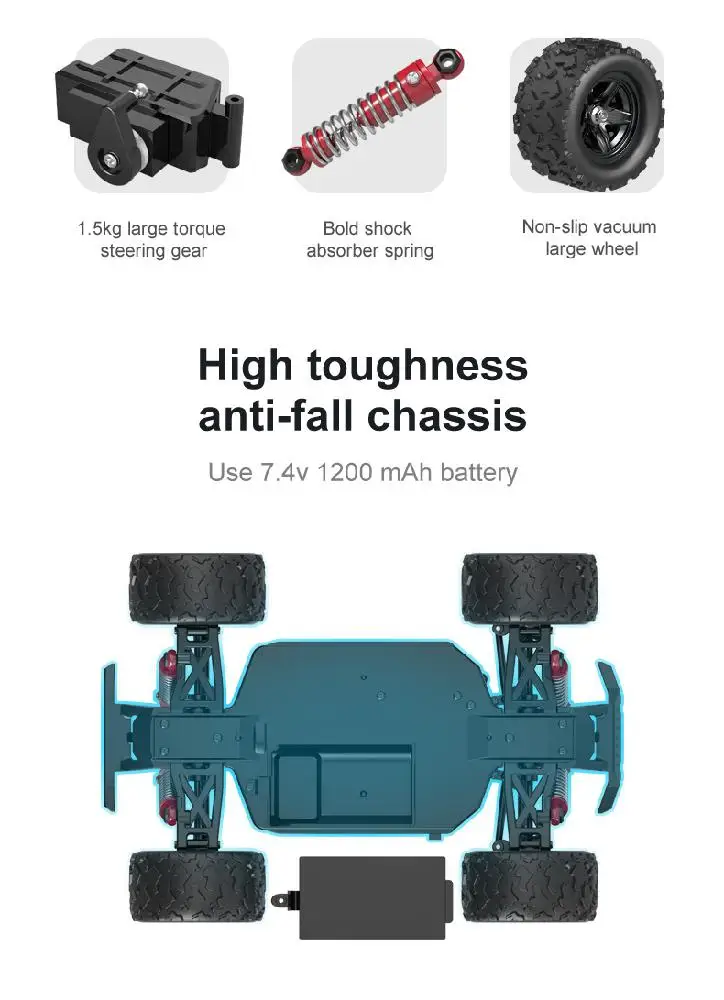 RC Car 18311 Desert 2.4G 4WD High Speed Fast Remote Controlled 40+MPH 1/18 Large Track Vehicle Cars Toys
RC Car 18311 Desert 2.4G 4WD High Speed Fast Remote Controlled 40+MPH 1/18 Large Track Vehicle Cars Toys