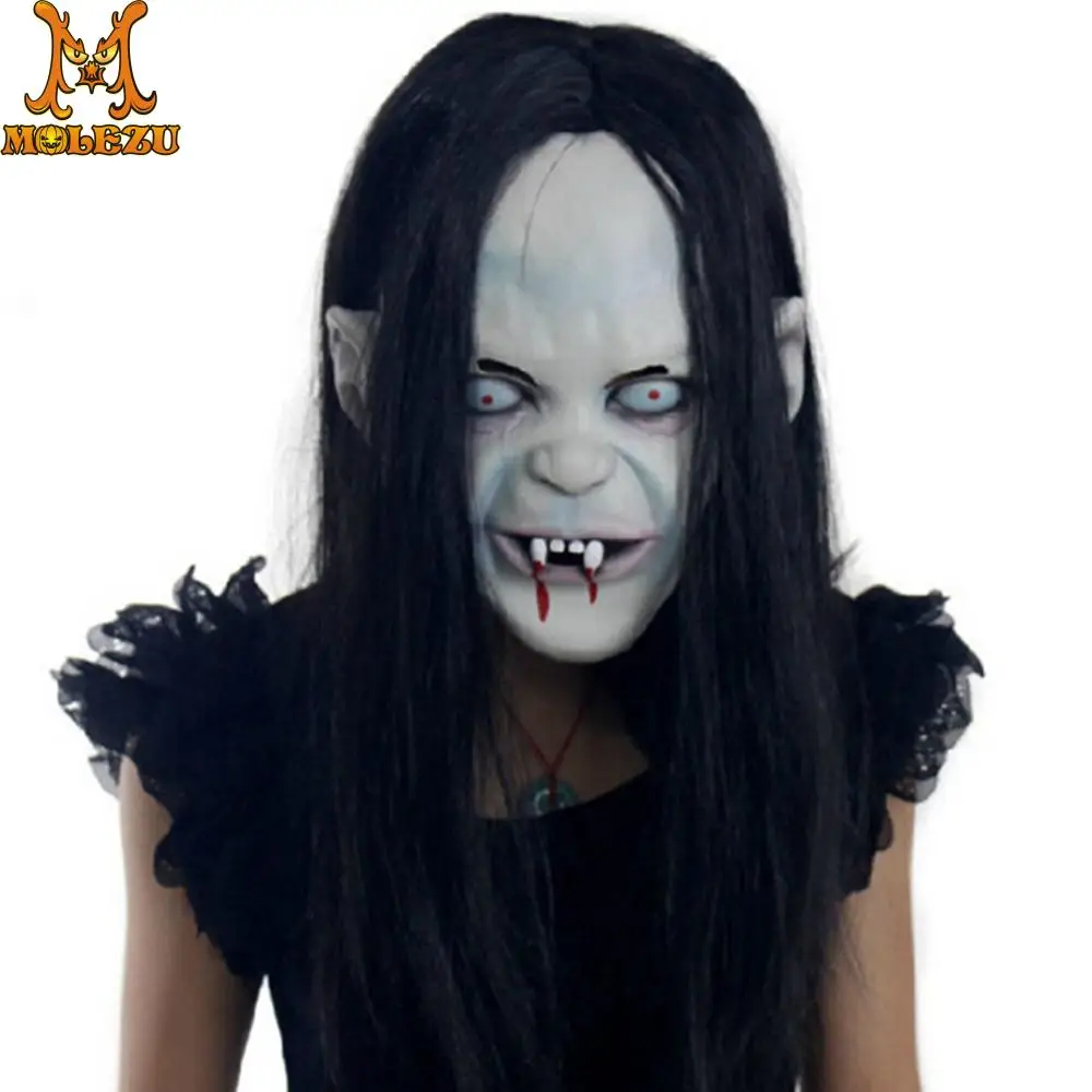 Molezu Хэллоуин длинные волосы маска Чжэнь Цзы страшная Полнолицевая латексная маска для косплея взрослая маскарадная страшная Маска Из Лате...
Molezu Хэллоуин длинные волосы маска Чжэнь Цзы страшная Полнолицевая латексная маска для косплея взрослая маскарадная страшная Маска Из Лате...