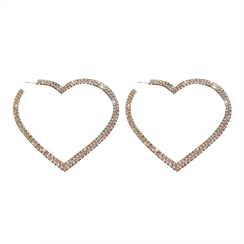New 925 silver needle exaggerated full diamond love earrings temperament simple earrings personalized earrings
New 925 silver needle exaggerated full diamond love earrings temperament simple earrings personalized earrings