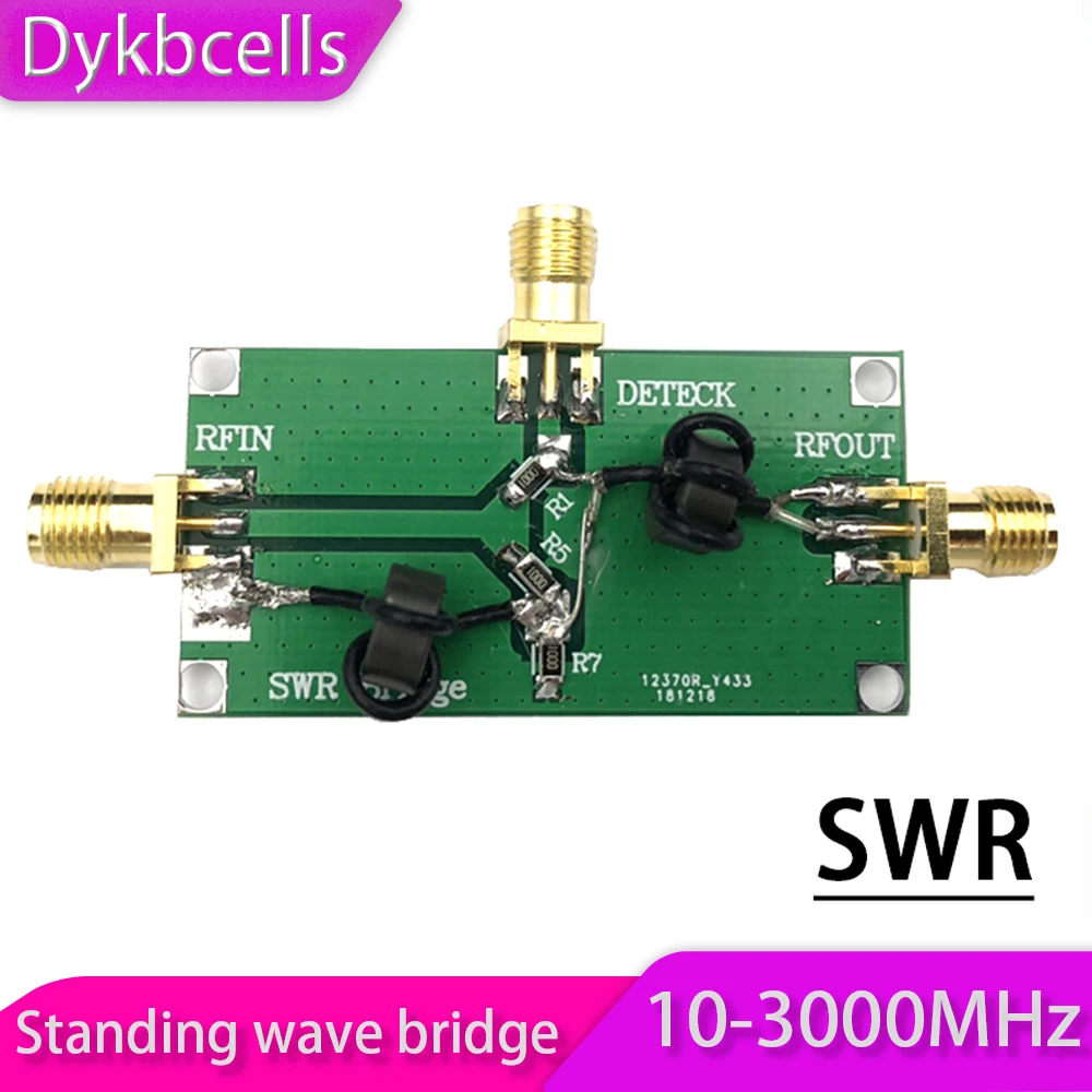 Dykbcells 10-3000 МГц стоячий волновой мост SWR отражение/RF/направленный мост для анализатора спектра сети RF уборочная машина
Dykbcells 10-3000 МГц стоячий волновой мост SWR отражение/RF/направленный мост для анализатора спектра сети RF уборочная машина