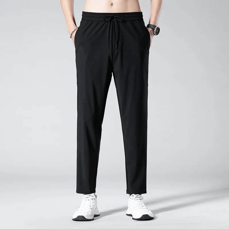 Fashion brand pants men's summer new ice silk elastic nine point casual pants loose Korean fashion sports pants men's wear
Fashion brand pants men's summer new ice silk elastic nine point casual pants loose Korean fashion sports pants men's wear