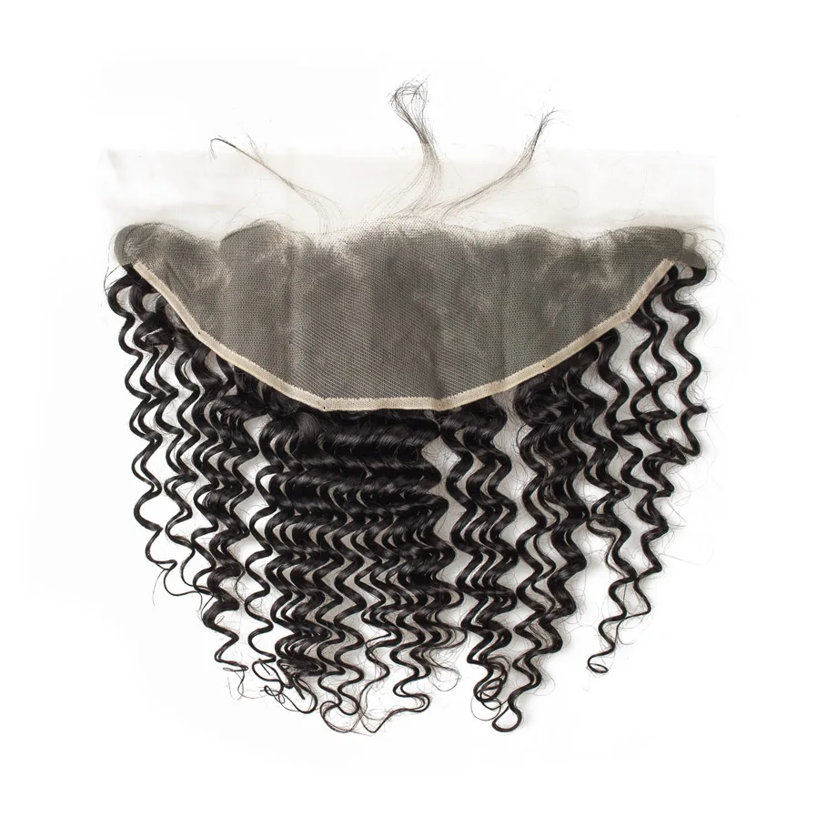 Brazilian Human Hair 13x4 Lace Frontal Closure Deep Wave Transparent lace Pre Plucked Baby Hair 100% Human Hair Extensions 
Brazilian Human Hair 13x4 Lace Frontal Closure Deep Wave Transparent lace Pre Plucked Baby Hair 100% Human Hair Extensions