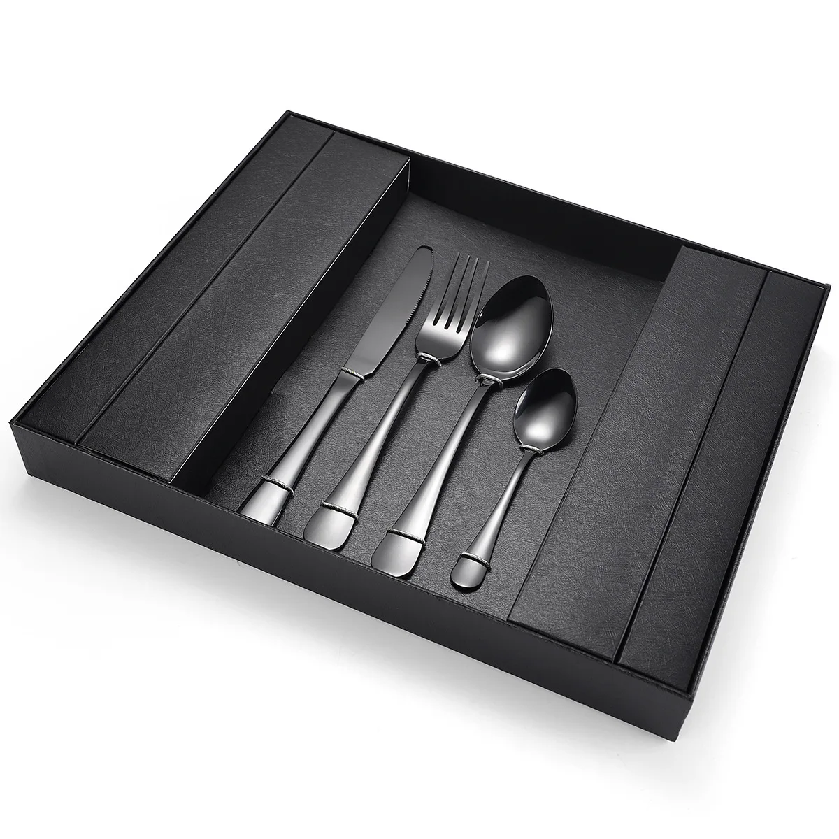 Four-piece Knife Fork Spoon Stainless Steel Tableware 24-piece Box Gift Western Food Dinnerware 6 Sets
Four-piece Knife Fork Spoon Stainless Steel Tableware 24-piece Box Gift Western Food Dinnerware 6 Sets