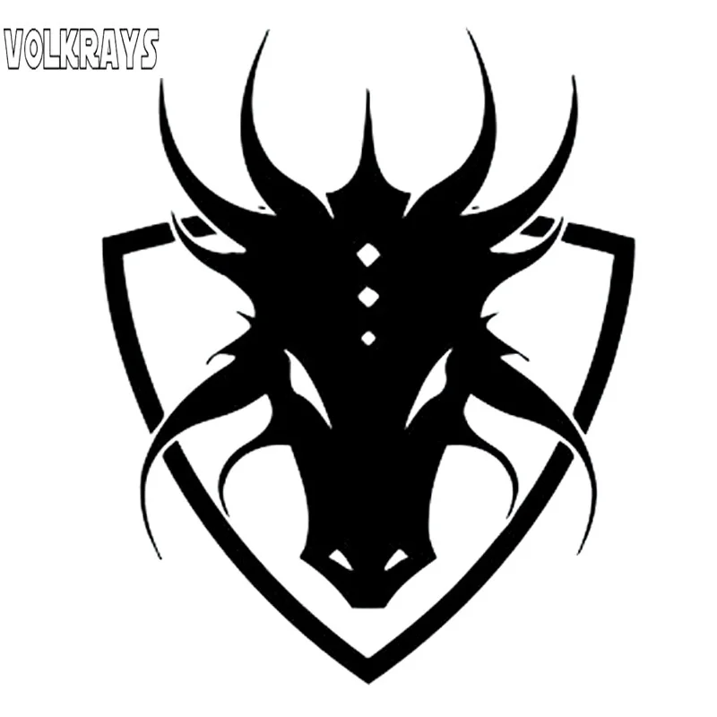 Фото Volkrays модная Автомобильная наклейка Аниме Манга щит логотип эмблема Знак дракон