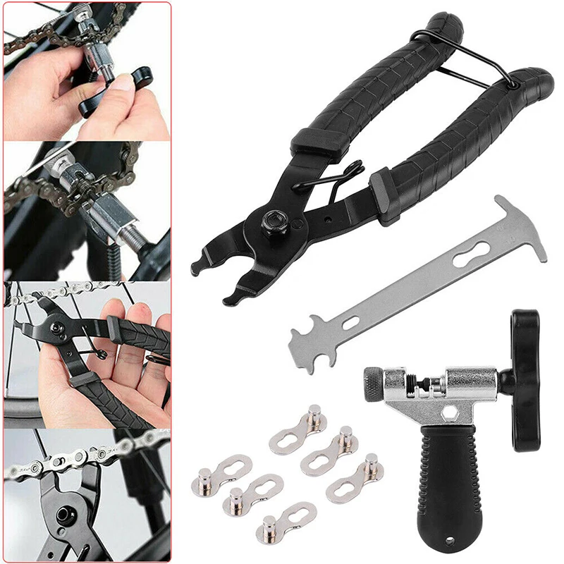 9-in-1 MTB Bike Bicycle Repair Tools Set Mountain Bike Chain Caliper Cutter Tools Kits Link Pliers Chain Checker Remover
9-in-1 MTB Bike Bicycle Repair Tools Set Mountain Bike Chain Caliper Cutter Tools Kits Link Pliers Chain Checker Remover