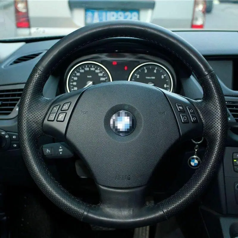 Ручной SewingBlack кожаное рулевое колесо стежка на Обёрточная Бумага Обложка для BMW X1 320i
Ручной SewingBlack кожаное рулевое колесо стежка на Обёрточная Бумага Обложка для BMW X1 320i